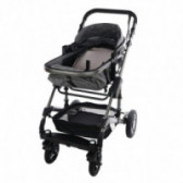 Комбинирана детска количка FONTANA с швейцарска конструкция и дизайн 2 в 1, сива ZIZITO 88413 12
