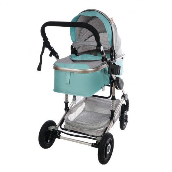 Комбинирана детска количка FONTANA с швейцарска конструкция и дизайн 2 в 1, синя ZIZITO 88426 2