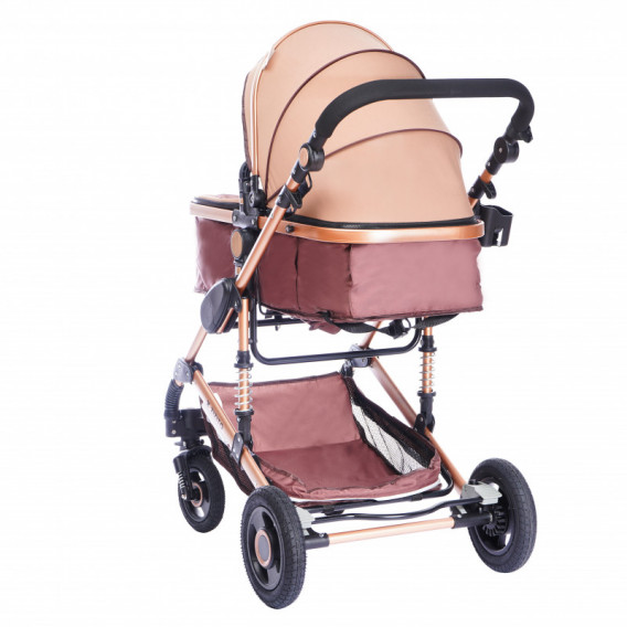 Комбинирана детска количка FONTANA с швейцарска конструкция и дизайн 2 в 1, бежова ZIZITO 88443 4