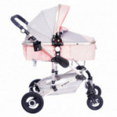 Комбинирана детска количка FONTANA с швейцарска конструкция и дизайн 2 в 1, розова ZIZITO 88460 5