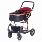 Комбинирана детска количка FONTANA с швейцарска конструкция и дизайн 2 в 1, червена ZIZITO 88480 8