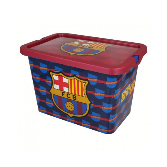 Кутия за съхранение с щракване за защита, FC Barcelona, 7 литра Stor 8873 
