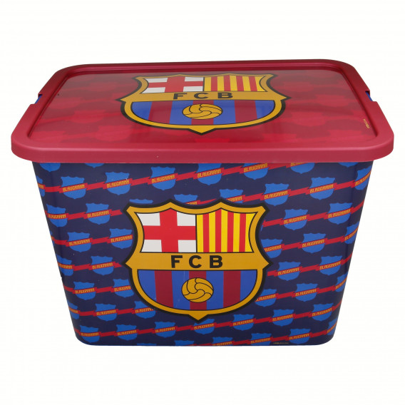 Кутия за съхранение с щракване за защита, FC Barcelona, 23 литра Stor 8874 