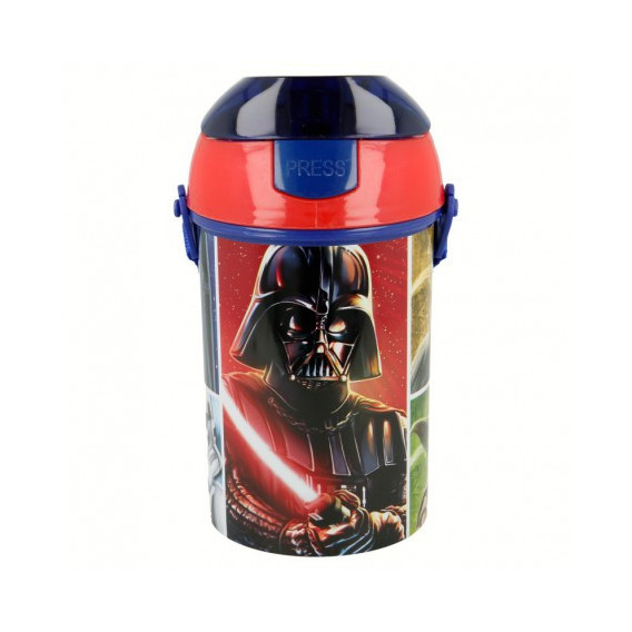Пластмасова бутилка със синя капачка с картинка, Revenge of the Sith, 450 мл Star Wars 8947 