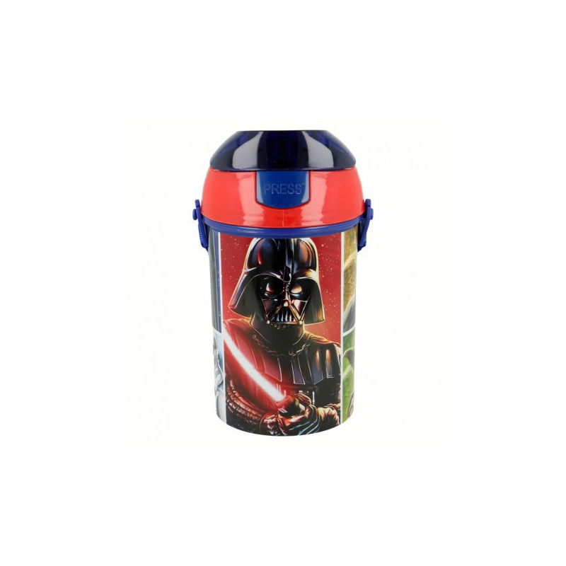 Пластмасова бутилка със синя капачка с картинка, Revenge of the Sith, 450 мл  8947