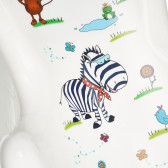 пластмасова подложка за къпане HIPPO - Бяла унисекс Lorelli 89701 5