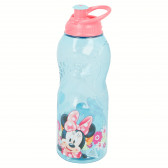 Пластмасова бутилка с розова капачка с картинка, Flowers, 400 мл Minnie Mouse 8993 