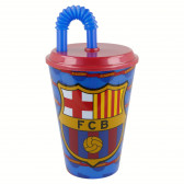 Чаша с логото на fc barcelona със сламка Stor 9055 