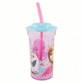Чаша със сламка 460 ml. с герои Frozen Stor 9099 