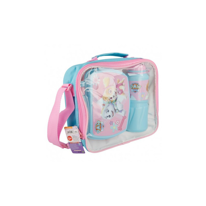 Полипропиленов back to school комплект от 3 части в изолирана чанта с картинка, Girl's colors  9160
