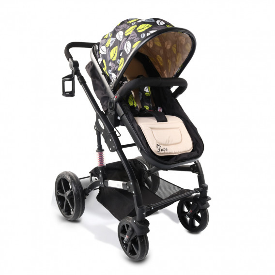 Комбинирана детска количка PAVO NEW 2 в 1, бежова Moni 9204 