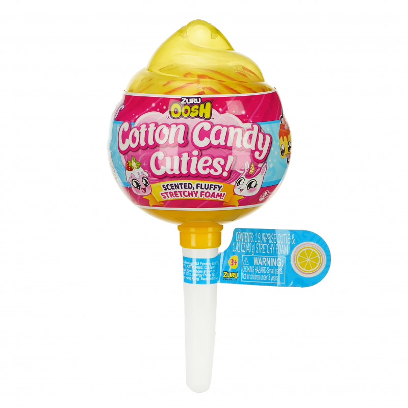 Материя за мачкане Candy Cotton в жълт цвят  93996