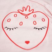 Памучно боди с къс ръкав за бебе момиче с щампа на червена ягода Pinokio 94435 4