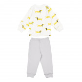 Памучна пижама с дълъг ръкав и весел принт за бебе - унисекс Pinokio 94489 5