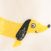 Памучно боди с дълъг ръкав и апликация куче за бебе - унисекс Pinokio 94512 4