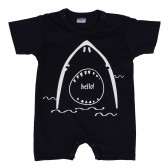 памучен гащеризон с къс ръкав с картинка на акула за бебе момче Pinokio 94568 