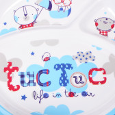 Меламинов комплект за хранене от 3 части, Life in the air Tuc Tuc 94903 4