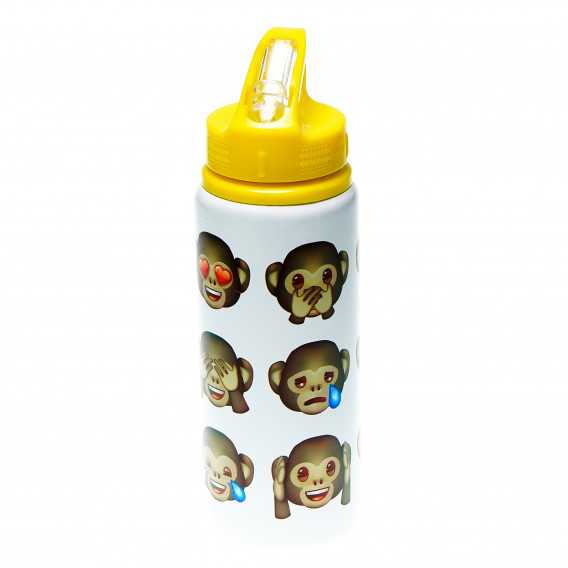Алуминиева спортна бутилка с картинка, Emoji, 600 мл Stor 95002 