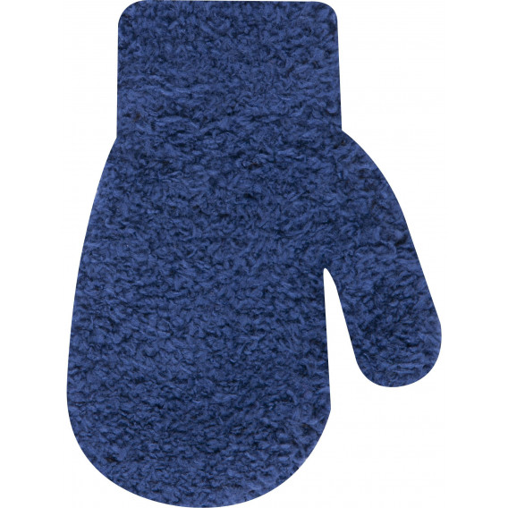 Ръкавици за момче от деликатна материя, сини YO! 9506 2