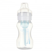 Полипропиленово шише за хранене Wide-Neck, с биберон 1 капка, 0+ месеца, 240 мл, цвят: бял DrBrown's 95126 2