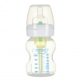 Полипропиленово шише за хранене Wide-Neck, с биберон 1 капка, 0+ месеца, 150 мл, цвят: бял DrBrown's 95130 2