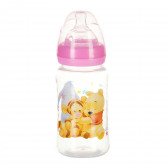 Полипропиленово шише за хранене Winnie ready to play, с биберон 2 капки, 0+ месеца, 240 мл, цвят: розов Stor 95293 2