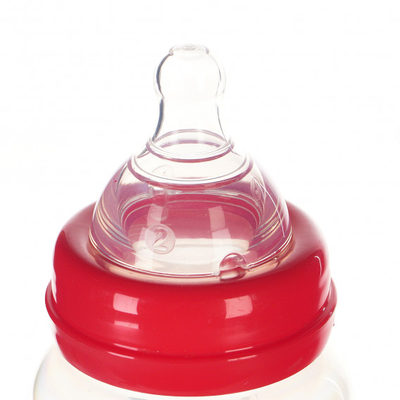 Полипропиленово шише за хранене с картинка, с биберон 3 капки, 0+ месеца, 360 мл, цвят: червен Cars 95321 4