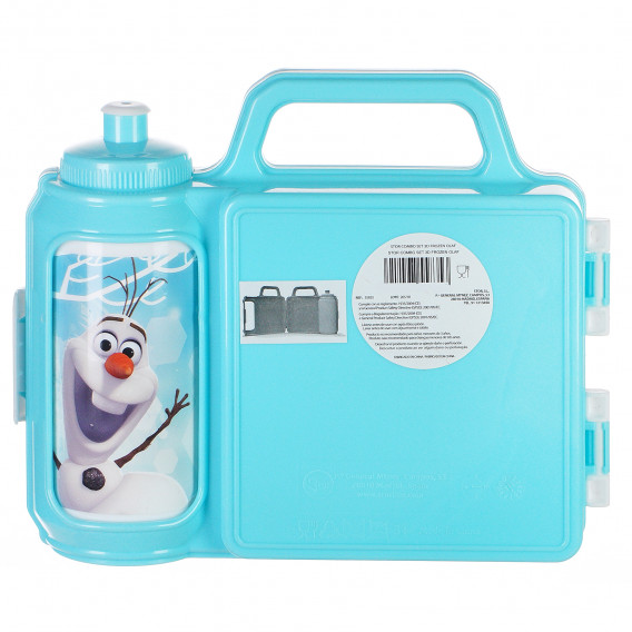Кутия за храна с бутилка 3D Olaf Frozen 95419 2