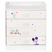 Скрин Бял - Mickey Mouse, 80х73х46 см. Stor 95711 