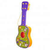 Детска китара с 4 струни с животинчета Claudio Reig 96039 2