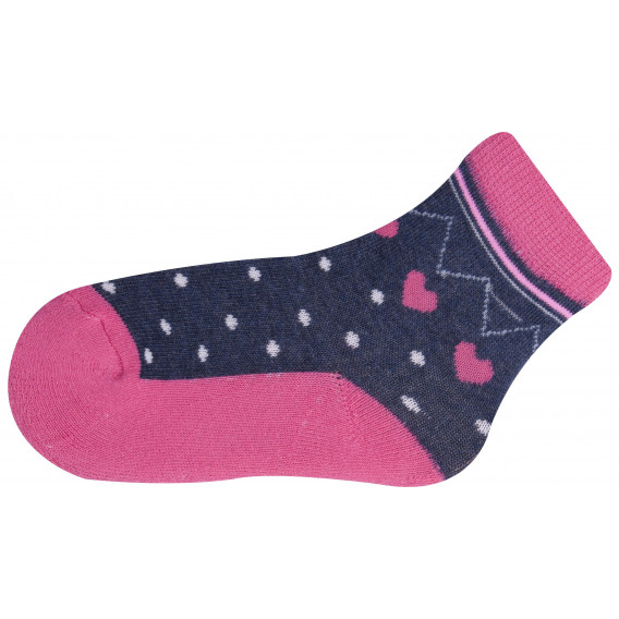 Памучни чорапи за момиче YO! 9604 5