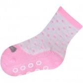 Комплект чорапи за момиче със силиконови точки против подхлъзване YO! 9615 