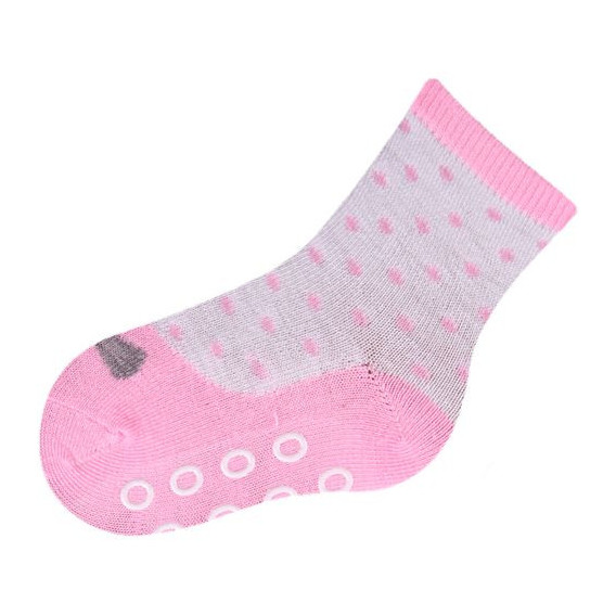 Комплект чорапи за момиче със силиконови точки против подхлъзване YO! 9615 