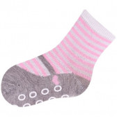 Комплект чорапи за момиче със силиконови точки против подхлъзване YO! 9617 3