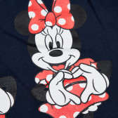 Памучна блуза Mickey & Minnie Mouse с къс ръкав за момиче Name it 96570 3