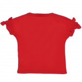 Памучна блуза Minnie Mouse с къс ръкав за момиче Name it 96573 2