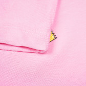 Блуза с къс ръкав от органичен памук за момиче с графичен принт на гърдите Name it 96606 5