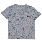 Тениска с графичен принт за момче, сива Name it 96616 2
