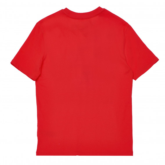 Памучна тениска с лого за момче, червена Franklin & Marshall 96628 2
