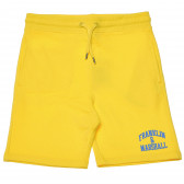 Къси памучни панталони за момче, жълти Franklin & Marshall 96639 