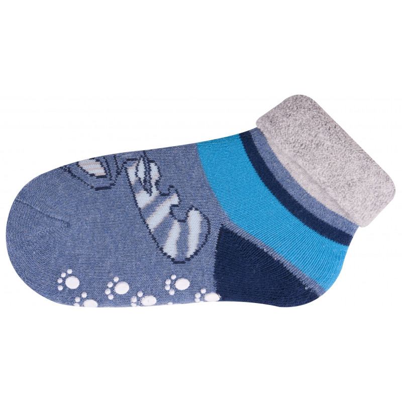 Памучни чорапи за момче със силиконови точки  9664