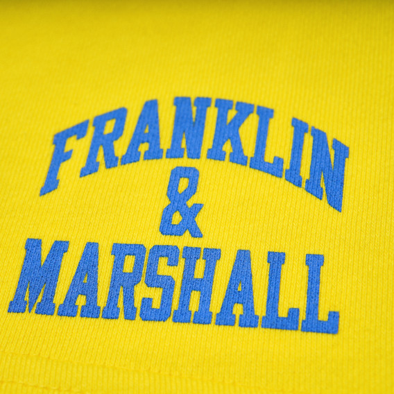 Къси памучни панталони за момче, жълти Franklin & Marshall 96642 4