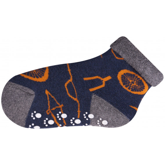 Памучни чорапи за момче със силиконови точки YO! 9666 3