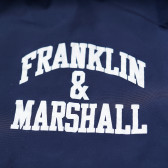 Яке с лого на бранда, с качулка за момче, синьо Franklin & Marshall 96661 3