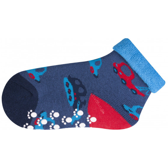 Памучни чорапи за момче със силиконови точки YO! 9667 4