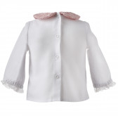 Официална блуза с дълги широки ръкави и дантела в края им за момиче Picolla Speranza 96687 2