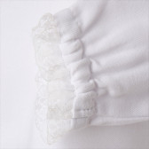 Официална блуза с дълги широки ръкави и дантела в края им за момиче Picolla Speranza 96688 3