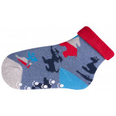 Памучни чорапи за момче със силиконови точки YO! 9669 6