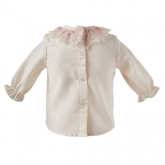 Официална блуза на точки с дълъг ръкав за момиче Picolla Speranza 96697 2