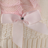 Жилетка за момиче с розова панделка на ръкава Picolla Speranza 96706 4